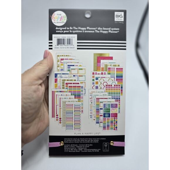 Happy Planner Brights Mini Sticker Pack – 1,414 Colorful Stickers - Picture 2 of 2